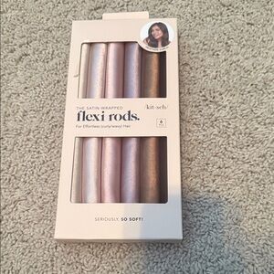 Kitsch Satin Flexi Rods - Pink and Brown